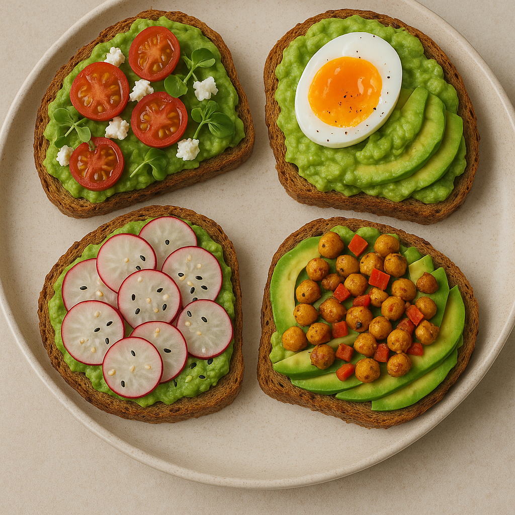 Tostadas de aguacate 