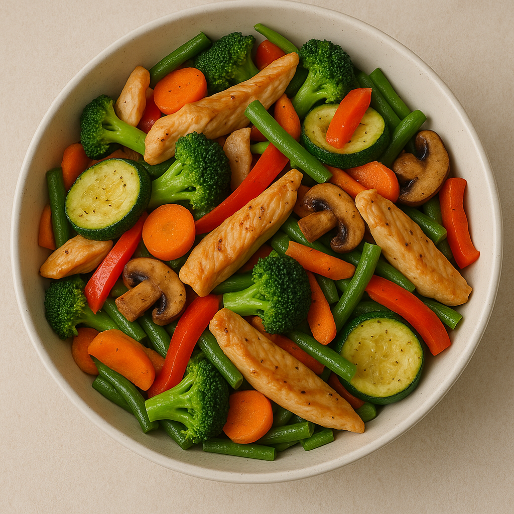 Salteado de verduras wook