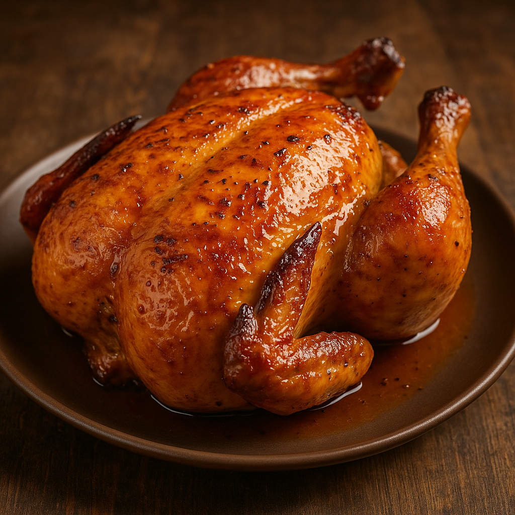 Pollo rostizado muy jugosos