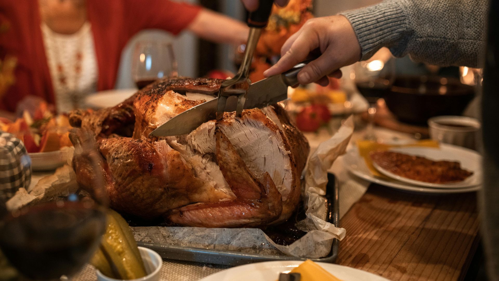Delicioso pavo horneado