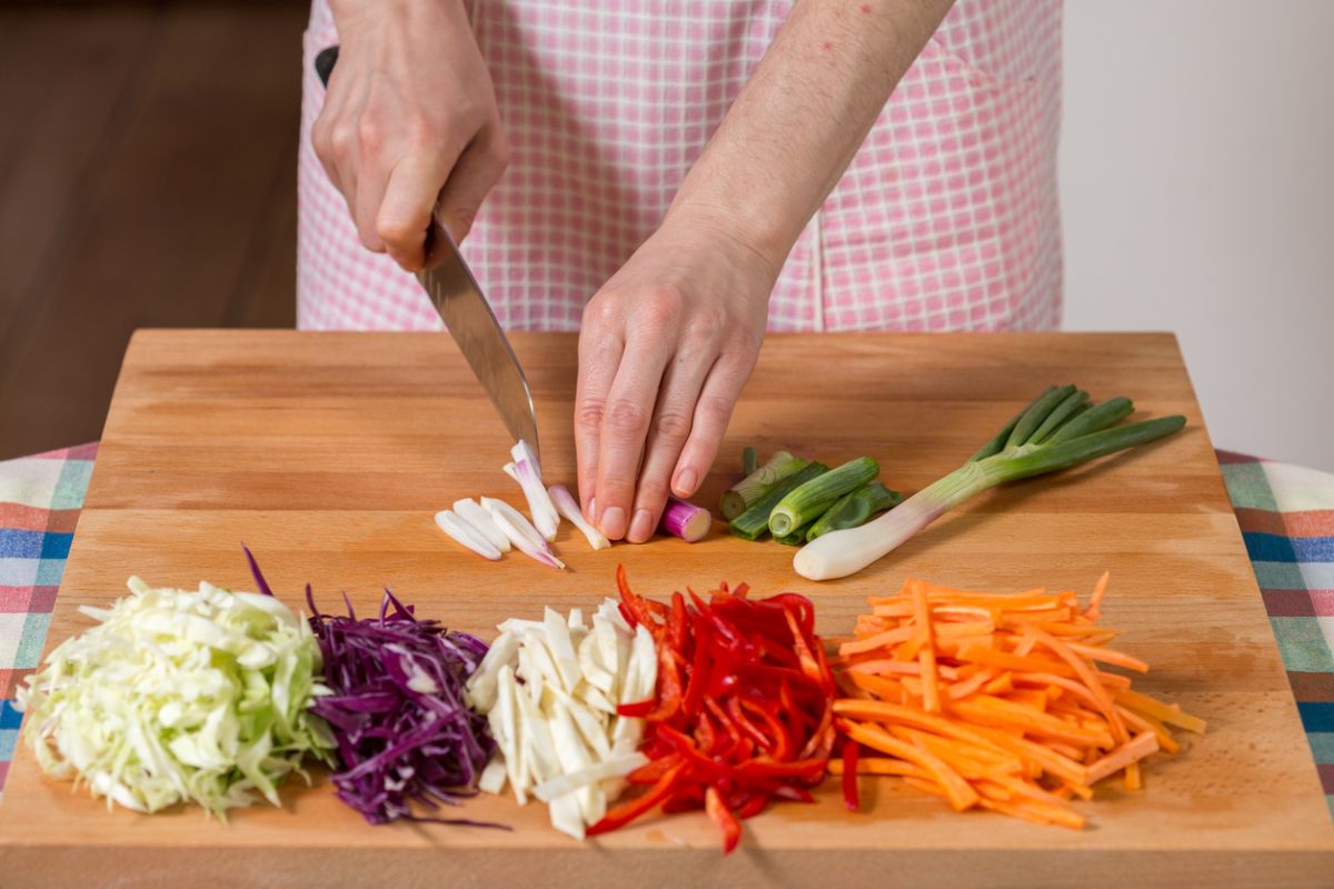 cortar verduras