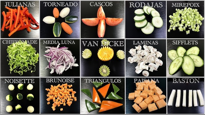 cortes de verduras