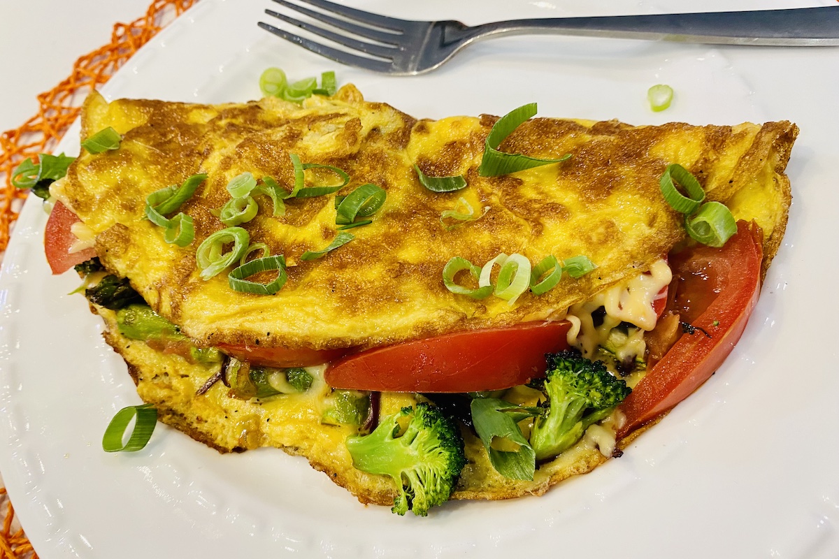 Omellette vegetariano 