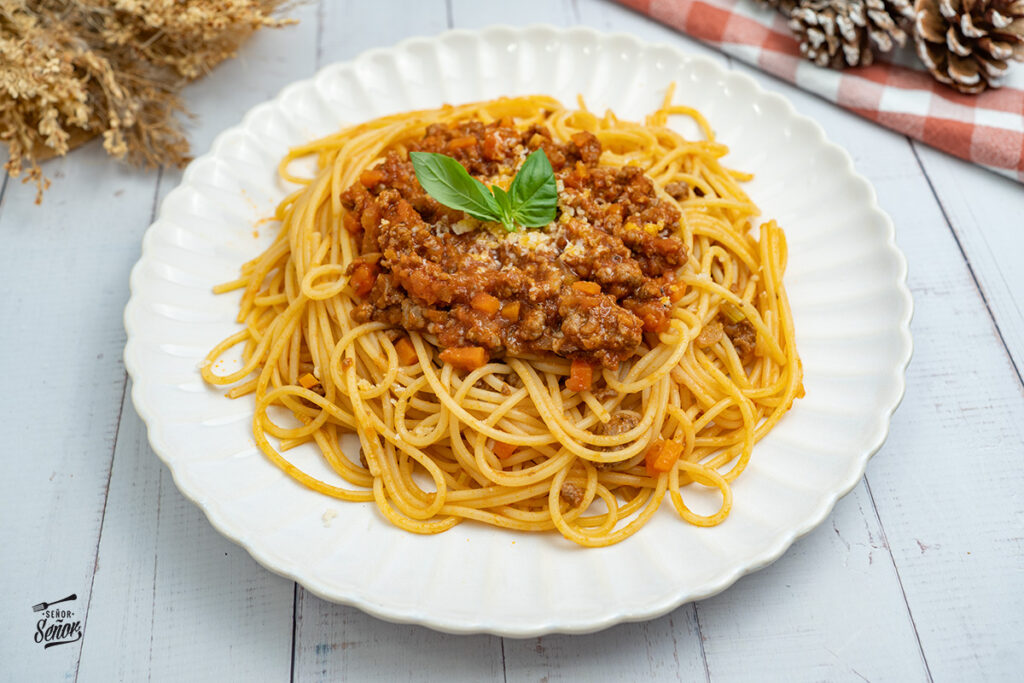 Espaguetis a la boloñesa